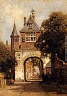 Johannes Christiaan Karel Klinkenberg A City Gate painting